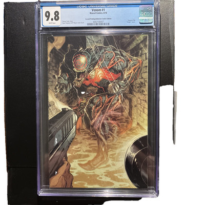 Venom #1 CGC 9.8 White Pages | 2nd Printing | Unknown Comics Virgin Varian 2018