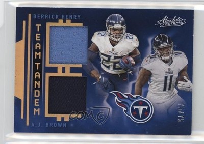 2021 Absolute Team Tandem Materials Gold 75/75 Derrick Henry AJ Brown 06or