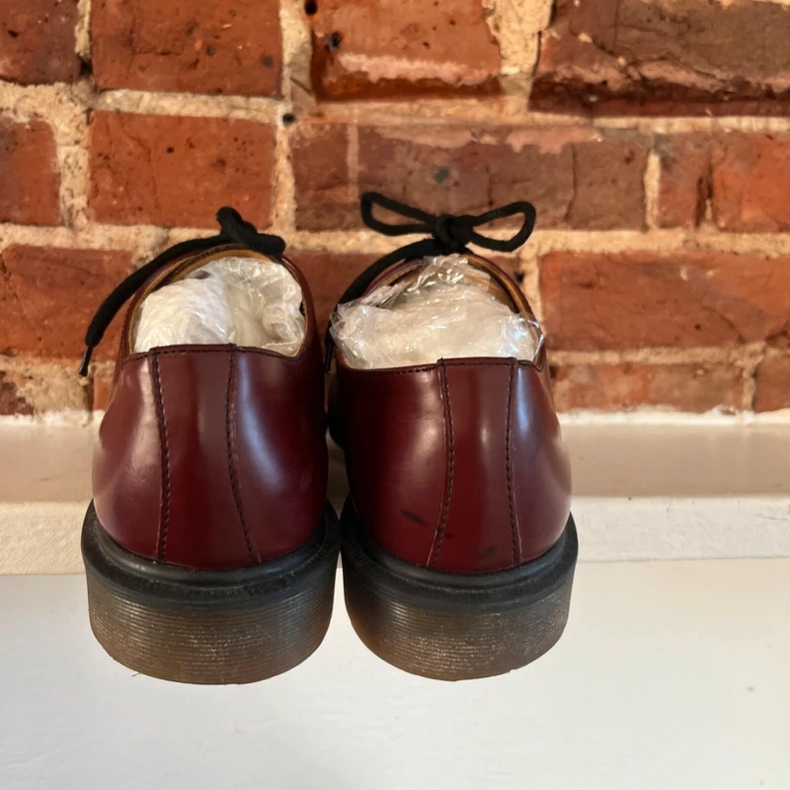 Vintage Dr Marten Red/Brown Leather Oxford Boots | UK Size 8 image 8