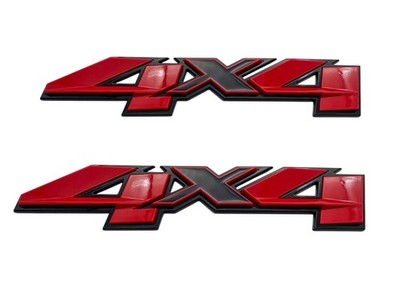 2PCS 3D 4x4 Bed Rear Emblems Car Badges Decal for Silverado Sierra