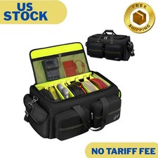 DJ Bag, Large Capacity DJ Cable Gig Bag with 6 Pockets for Extension Cords