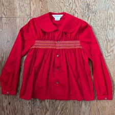 Comme des Garçons GIRL AD2018 Red Smocked Co...