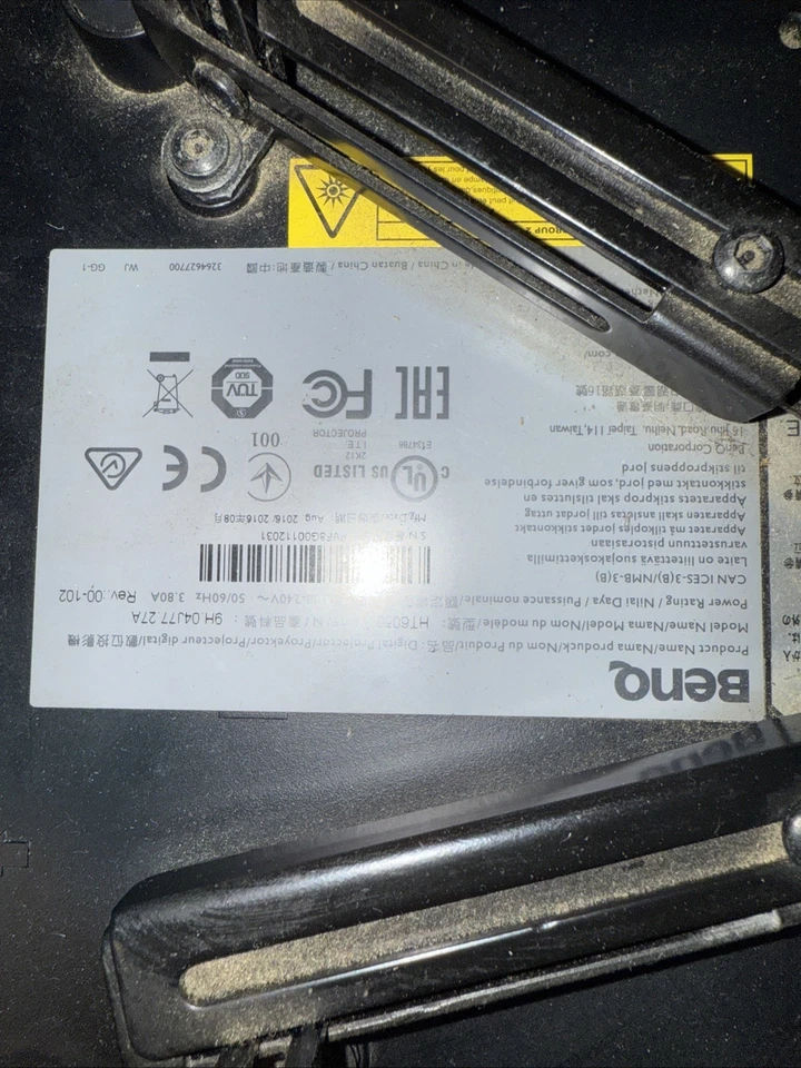 BenQ HT6050 Cinema Home Theater Projector THX Certified DLP Full HD Projector - Image 3 of 4