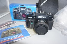 Zenit 122K Black film camera w MC Zenitar-K2 50mm f2 2/50 lens Open Box NOS