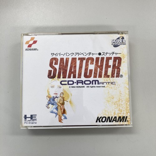 PC Engine Snatcher Snacher Super CD Rom Japan BA