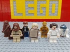 LEGO Star Wars Minifig Lot Luke Leia Obi-Wan Han Chewbacca R2-D2 C-3PO