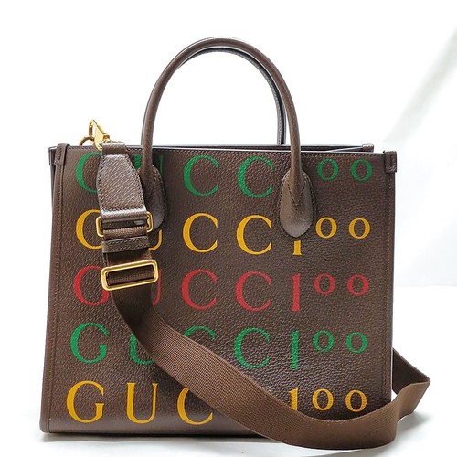 Gucci Hand Bag Brown Leather 2655415