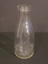 RARE George D. Martin Glennora Dairy Qt Milk Bottle Cumberland Allegany Maryland