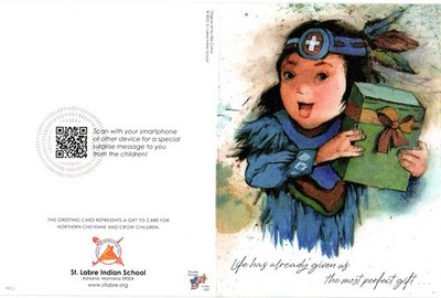 Greeting Card - Native Indian theme.