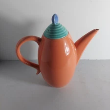 Lindt Stymeist Colorways Salmon Blue Green Coffee Pot-11"tall with lid