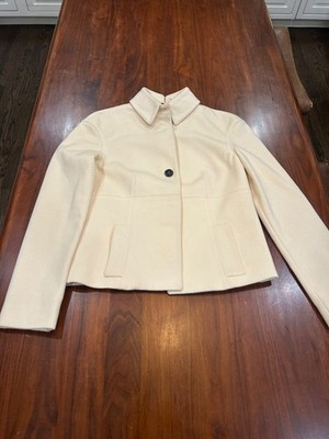 Luciano Barbera Womens Wool Coat, Vintage Sample Jacket, Sz 40 IT, 4 US, Kiton