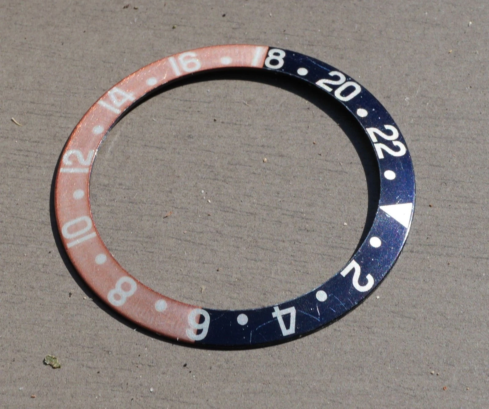 Rolex Pepsi Fat Font "Midnight Blue & Peach" Insert For Gmt Master 1675 & 16750