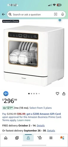Dishwasher Countertop dishwasher Portable small automatic cleaning 4 cleaning