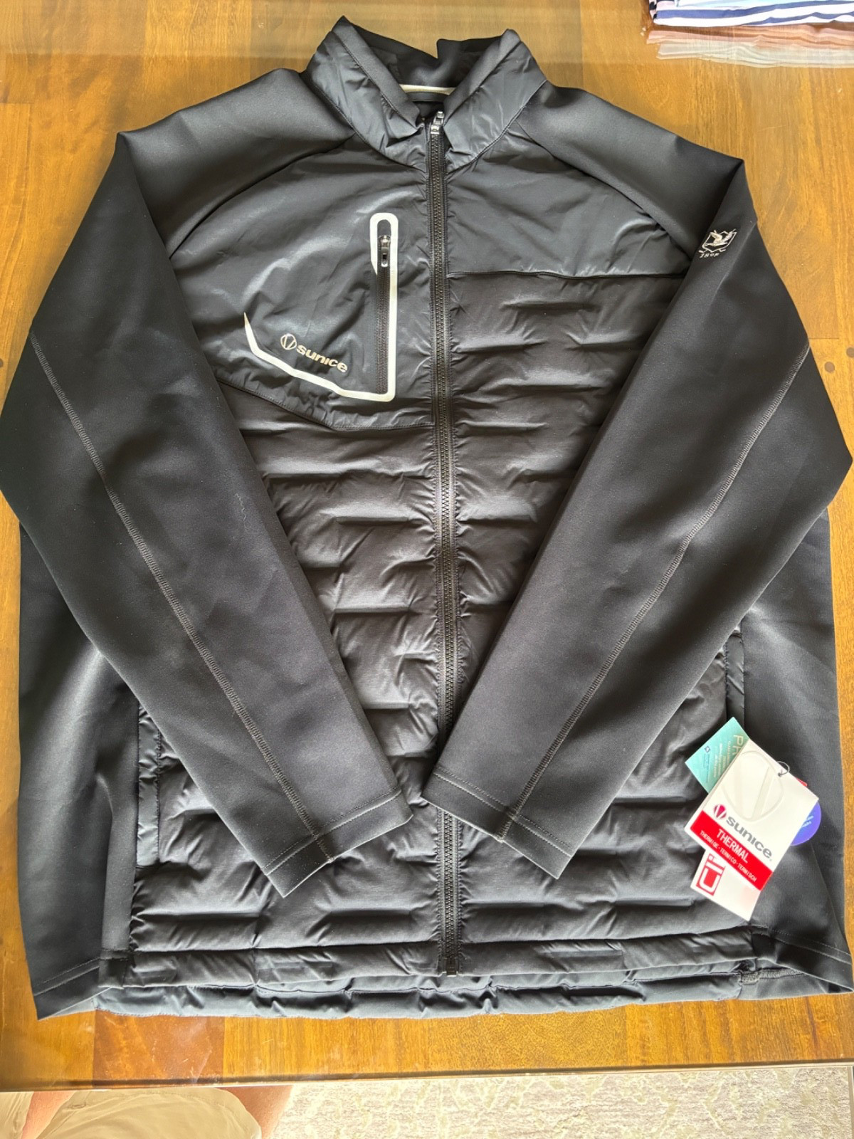 Nwt Men's Sunice Thermal Jacket, Size: 2Xl, Color: Gray/Black (M3.6)