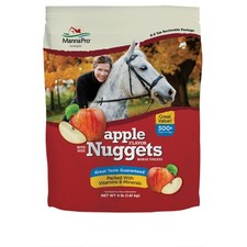 Manna Pro Bite-Size Nuggets Horse Treats Apple 4 lbs - Tasty Training Reward