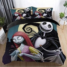 Duvet Cover Sets, Nightmare Christmas Jack and Sally Rose Decor Bedding Set, ...