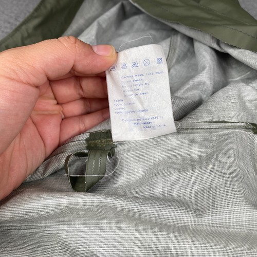 Helly Hansen PVC Rain Jacket Mens XL Green Hooded Snap On Windbreaker - Picture 10 of 13