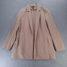 Eileen Fisher Blazer Womens Small Open Front Long Sleeve Jacket Lyocell Blend