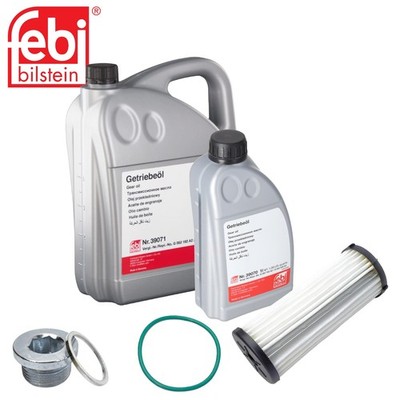 6L Febi Getriebeöl + Getriebefilter für Audi Seat Skoda VW DQ500 DQ400E 0BH