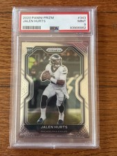 Jalen Hurts - 2020 Panini Prizm Rookie Card PSA 9 Mint #343 - Eagles. rookie card picture