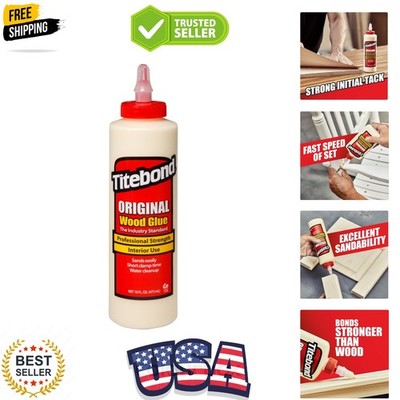 Wood Glue , Industry Standard for Woodworking, Furniture Repair/Assembly, Con...