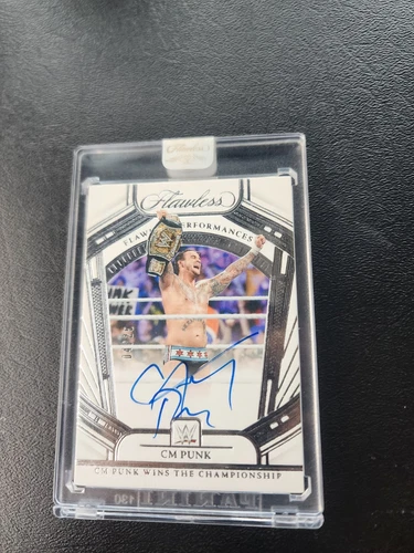 CM PUNK - 2024 PANINI FLAWLESS WWE - PERFORMANCES AUTO - /25
