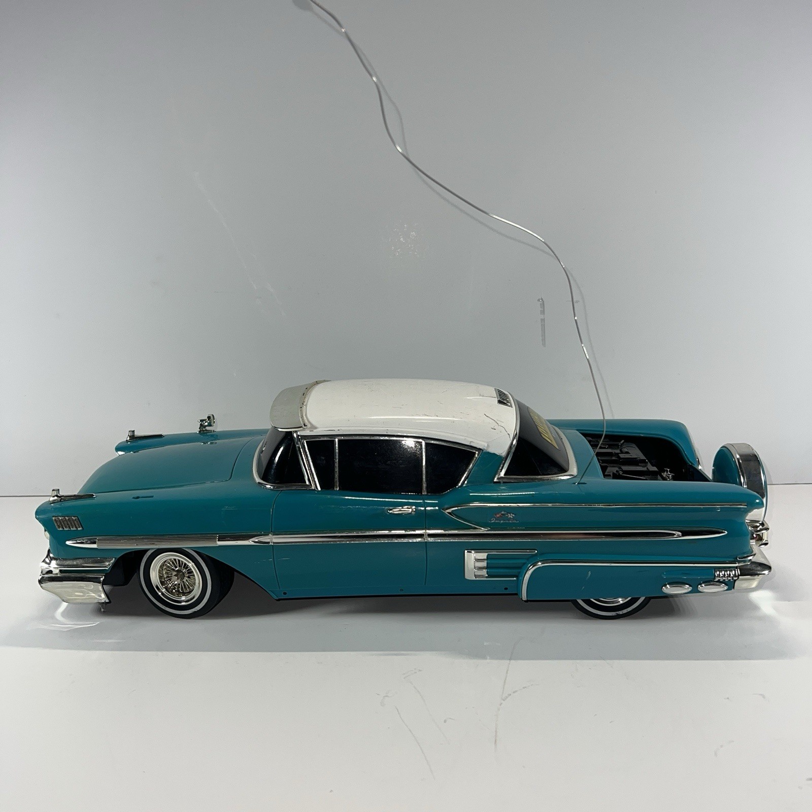 1958 Chevy Impala Lowrider Magazine Model RC Car by Radio Shack For PARTS
