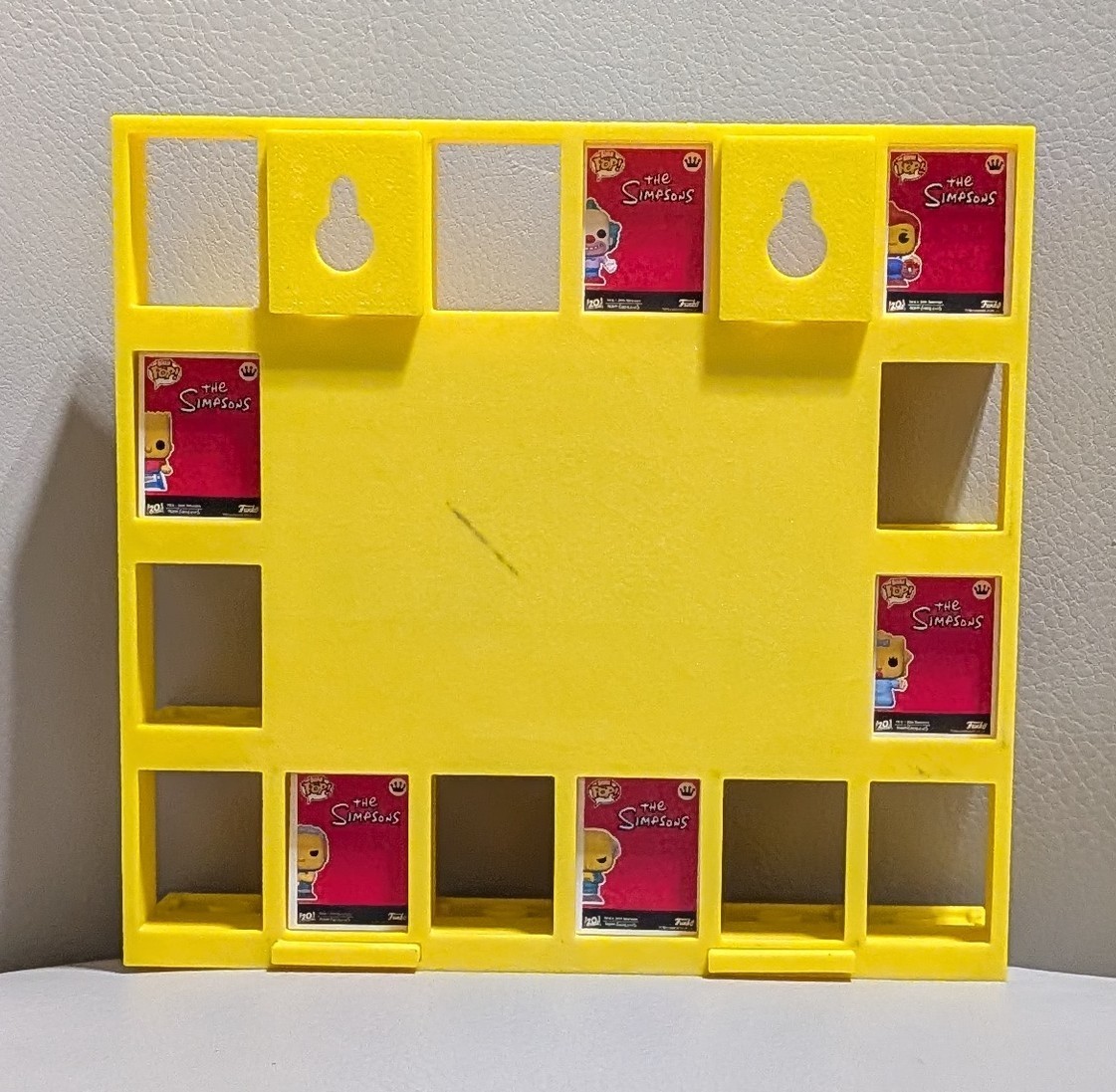 Simpsons Bitty Pop Display (Holds 16) 3D Printed