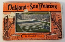 Vintage 1932 San Francisco CA 18 Souvenir Miniature Postcards in Folder Book