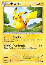 Pikachu - 115/114 - Pokemon Black and White Secret Rare Card LP on eBay