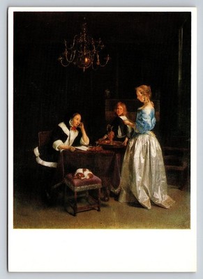 Gerard Ter Borch The Letter Royal Collection Art Postcard 6x4