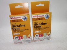 2 Boxes Nicotine Gum 4mg 20 Pieces 40 Total Fruit Freeze Flavor Walgreens