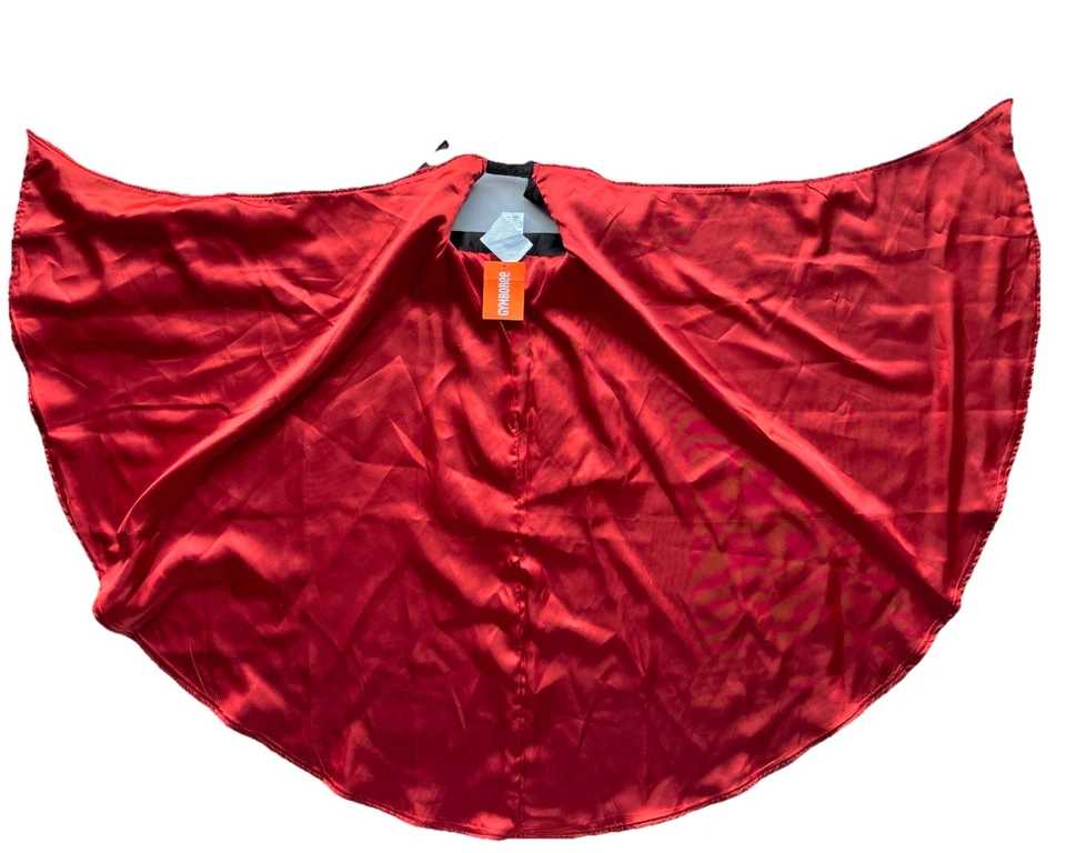 Disfraz Gymboree Pirata Calavera Hueso Cruzado Reversible Rojo/Negro Capa Talla XS/S 4-6 Foto 4 de 4