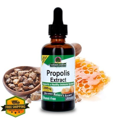 Nature's Answer 2 Oz Propolis Resin Extract Vegan Alcohol-Free