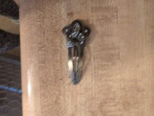 Vintage Flat Hair Clip With Flower