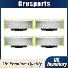 4pcs Blade Replacement Head For OneBlade QP2520/QP6510 /QP6520 Norelco QP210/80