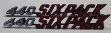 New 1970-71 Dodge Challenger Shaker Hood 440 Six Pack Emblems New 1970-71 Dodge Challenger Shaker Hood 440 Six Pack Emblems