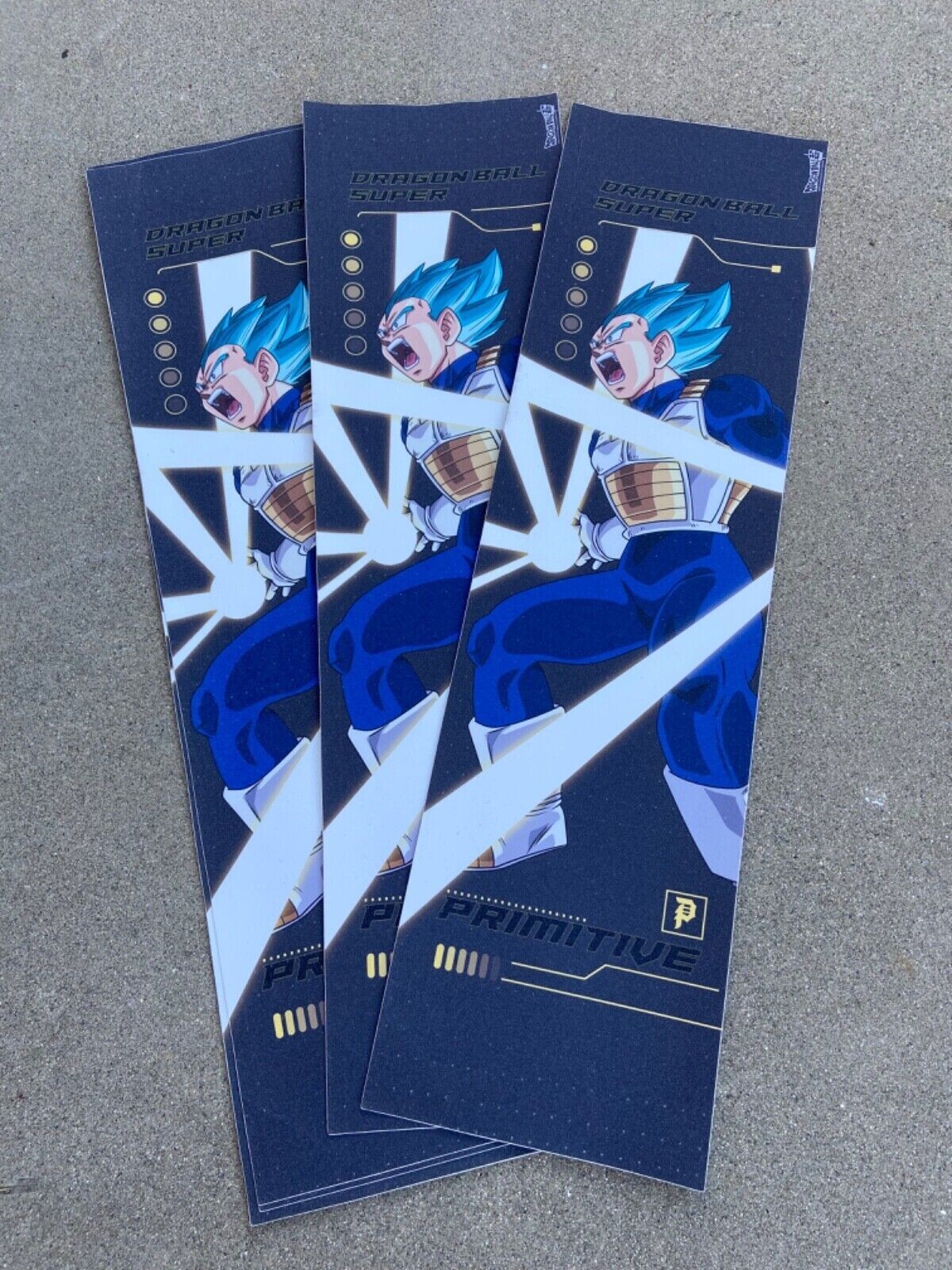 Primitive Skate x Dragon Ball Super Vegeta Race Grip Tape 9"