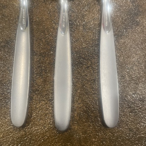 Oneida Stainless PARADOX Set of 3 Small Cereal Teaspoon Spoon Used USA - Picture 6 of 8