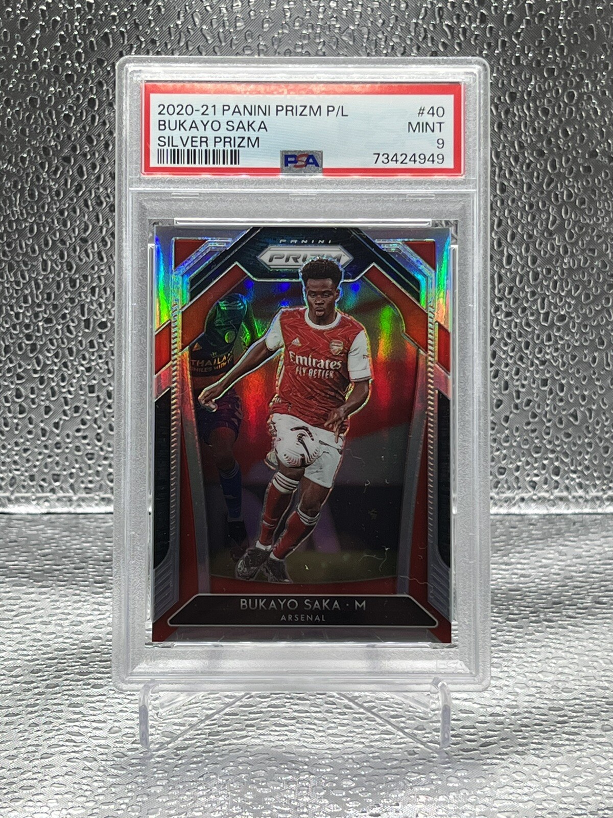 2020-21 Panini Prizm Premier League Soccer Bukayo Saka Silver