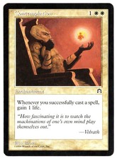 Contemplation - Stronghold 1998 MTG White Uncommon Enchantment LP