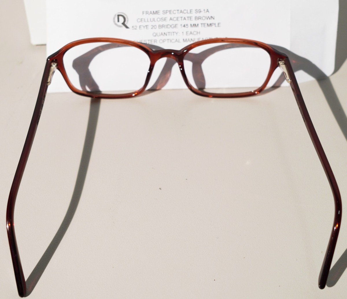 米軍 実物 ROMCO S9-1A眼鏡フレーム New Rochester Romco S9-1A Military Issue Eyeglass Frame 4 1/2 - 5