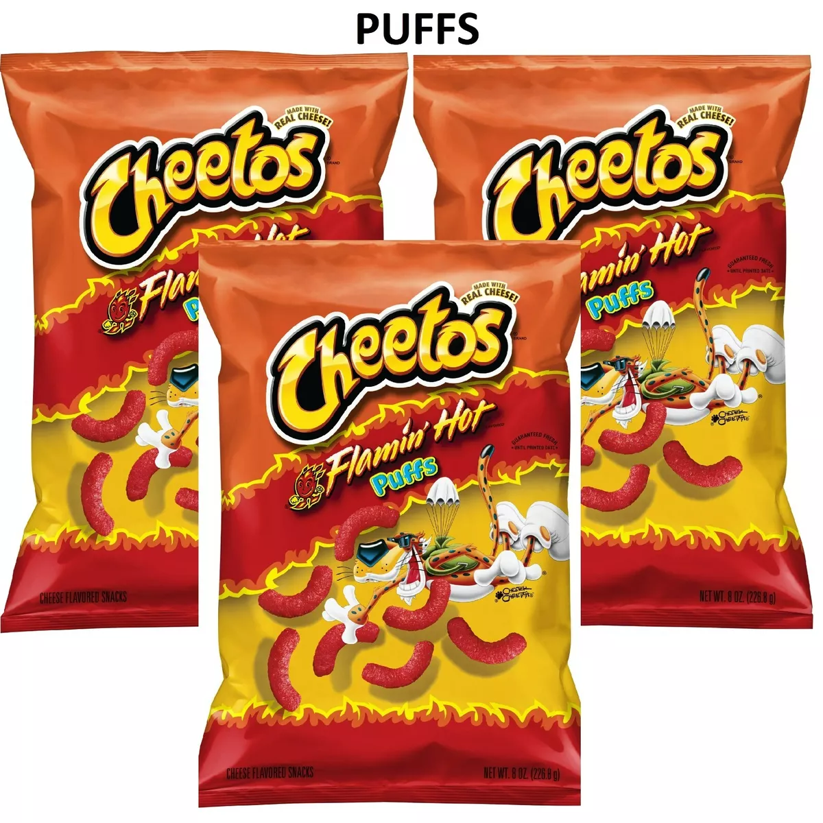 Cheetos Flamin' Hot Cheese Flavored Snacks 8 oz bag, Chips