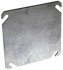NEW LOT (10) RACO 8752 METAL 4" BLANK FLAT SQUARE ELECTRICAL BOX COVERS 6151377