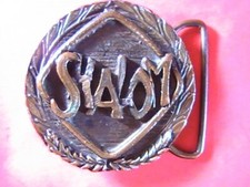 BUCKLE SHALOM ABOUT 2.25 ACROSS ROUND SHAPE VERY NICE CONDITION