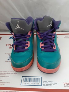 jordan 5 teal pink purple
