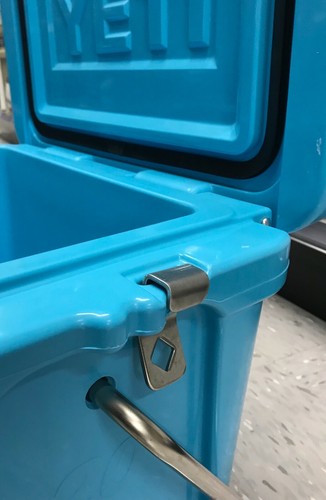 Yeti Roadie/RTIC 20 Cooler Lock Bracket/Made in USA/ Heavy Duty Stainless Steel - Bild 9 von 13