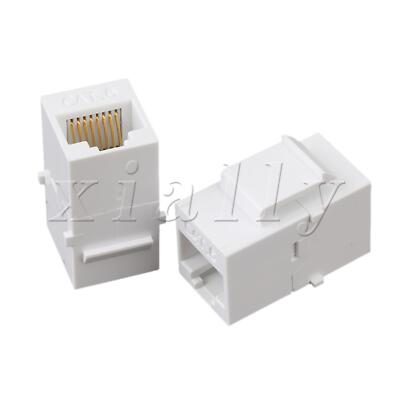 5PCS Keystone Wall Coupler for Desktop White Super 6 Computer Docking 8p8c