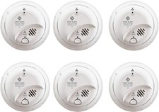 First Alert BRK SC9120B-6 / SC6W01 Smoke Carbon Monoxide CO Detector 6 pack