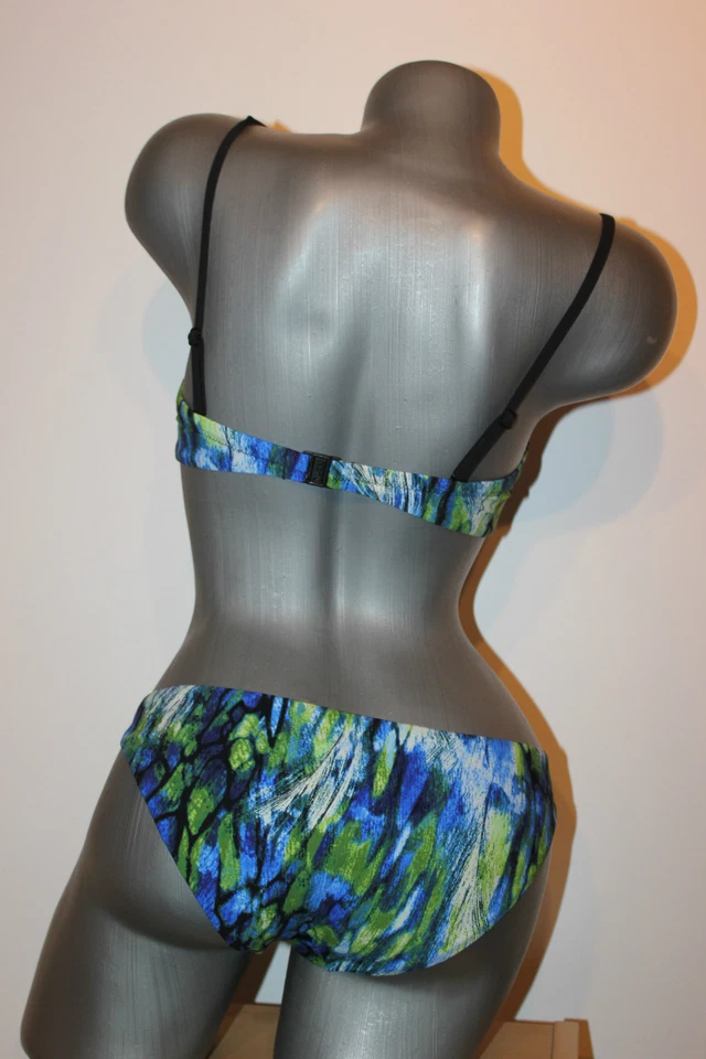 Triumph Bikini Bandeau "Portofino TWPD " Gr.38 B Blautöne Höschen 38 sehr edel - Bild 4 von 4